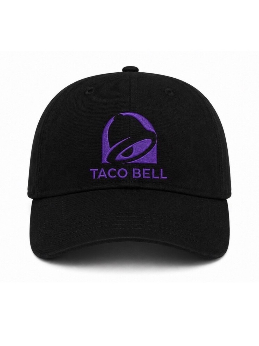 🛎️ Taco Bell Parody Embroidered Black Baseball Hat Adjustable Cap Casual Style